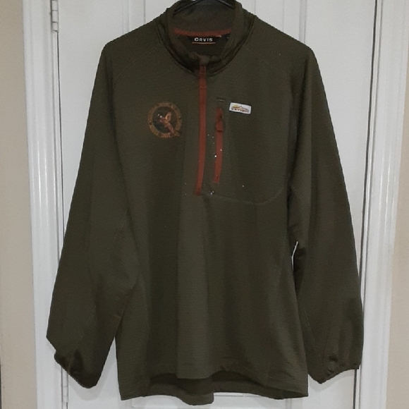 Orvis Horseshoe Hills 1/4 Zip Fleece Jacket - Joshua Creek Ranch Size Large